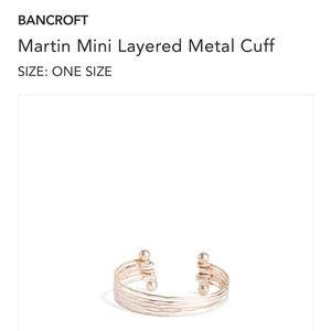 Martin mixed metal (silver, rose gold, gold) cuff